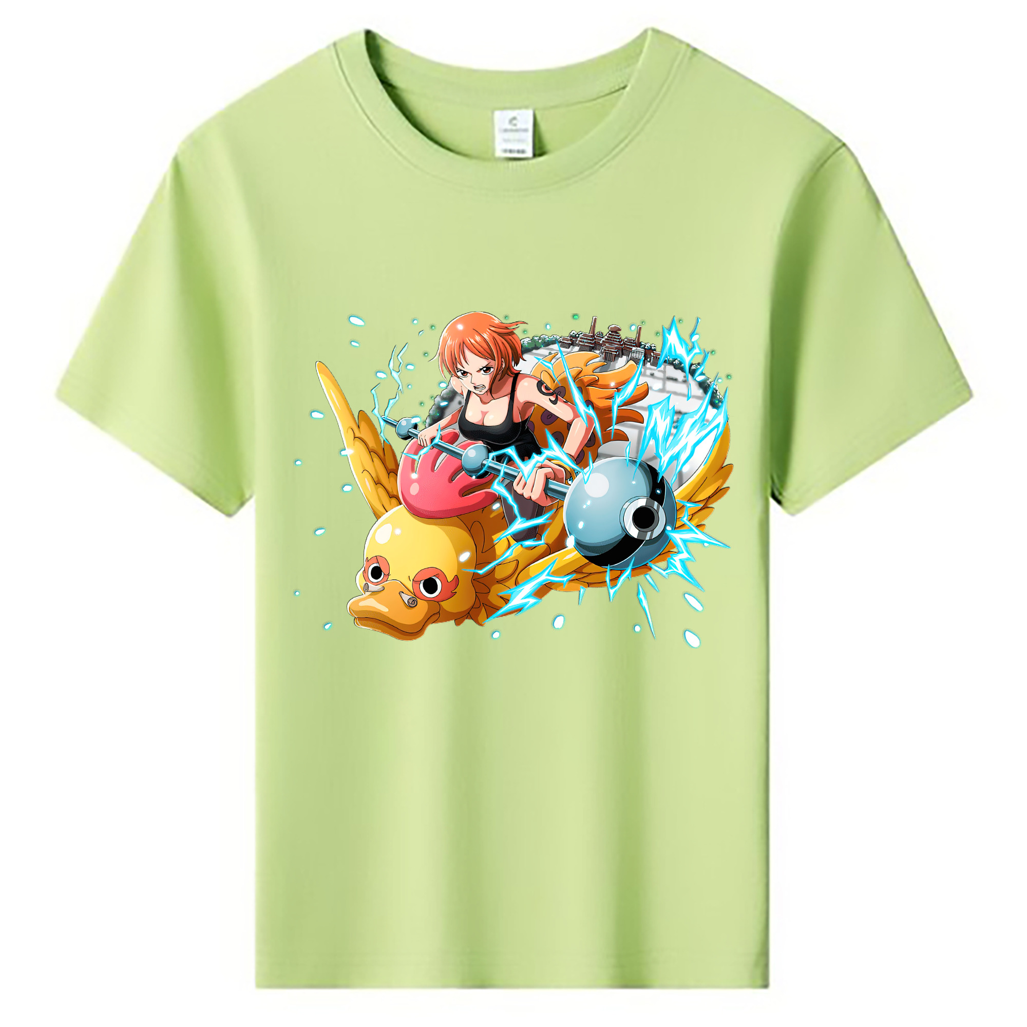 （画像用） ワンピース ナミ ONE PIECE Nami 綿100％キッズTシャツ（フロントプリント）